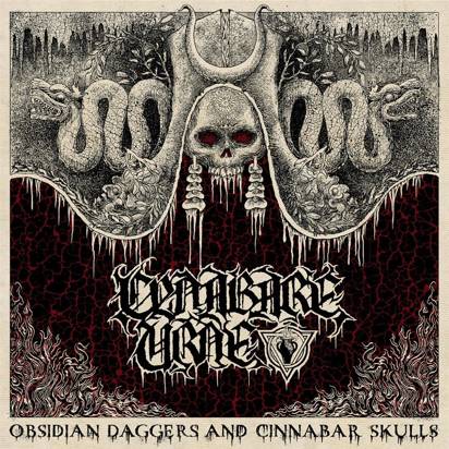 Cynabare Urne "Obsidian Daggers And Cinnabar Skulls"