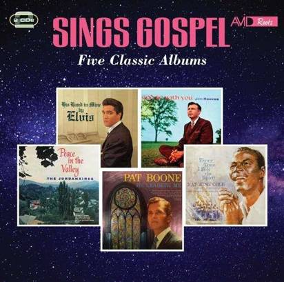 Elvis Jim Reeves The Jordanaires Pat Boone Nat King Cole "Sings Gospel Five"