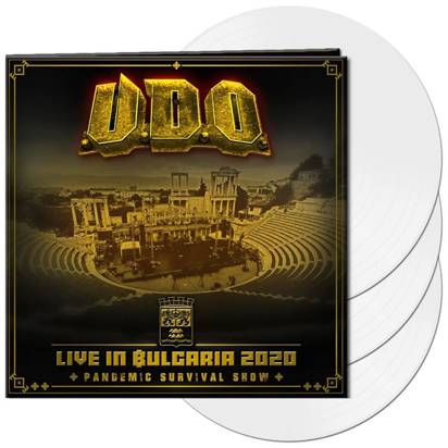 U.D.O. "Live in Bulgaria 2020 Pandemic Survival Show LP WHITE"