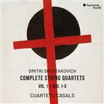 Shostakovich "Complete String Quartets Vol 1 Nos 1-5 Cuarteto Casals"