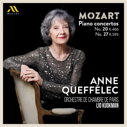 Mozart "Piano Concertos No 20 K 466 & No 27 K 595 Orchestre De Chambre De Paris Kuokman Queffelec"